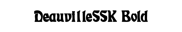 DeauvilleSSK Bold font preview