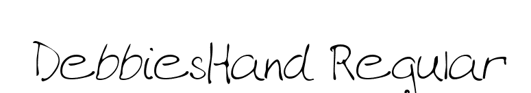 DebbiesHand Regular font preview