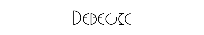 Debevic font preview