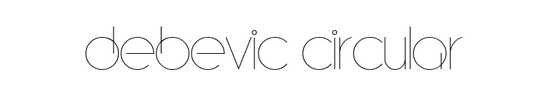 Debevic Circular font preview