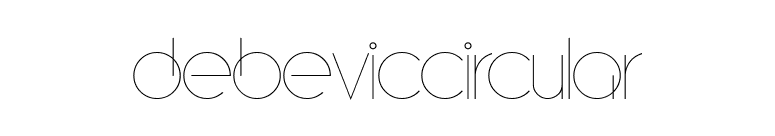 DebevicCircular font preview