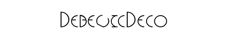 DebevicDeco font preview