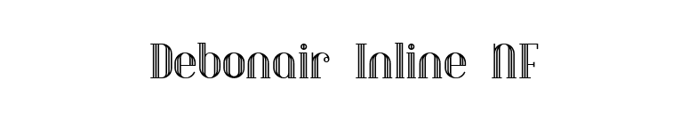 Debonair Inline NF font preview