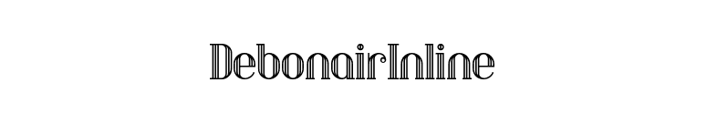 DebonairInline font preview