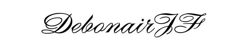 DebonairJF font preview