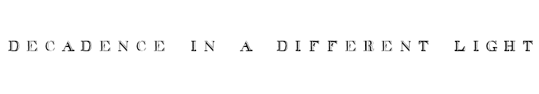 decadence in a different light font preview