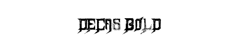Decas Bold font preview