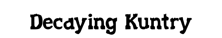 Decaying Kuntry font preview