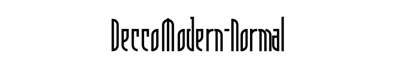 DeccoModern-Normal font preview