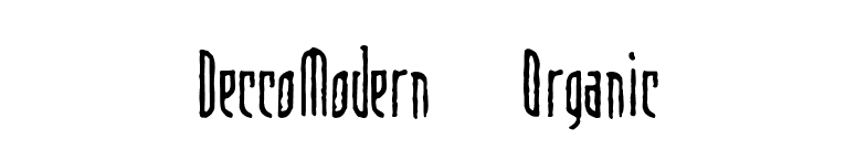 DeccoModern-Organic font preview