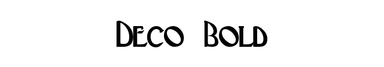 Deco Bold font preview