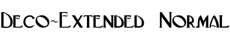 Deco-Extended Normal font preview