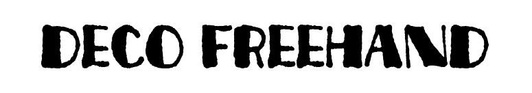 Deco Freehand font preview
