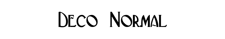 Deco Normal font preview