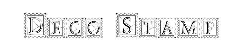 Deco Stamp font preview