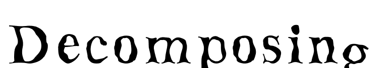 Decomposing  font preview