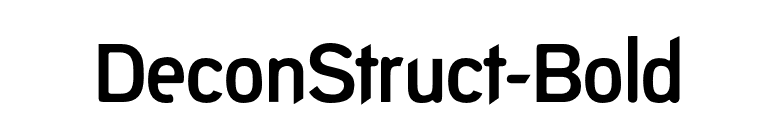 DeconStruct-Bold font preview