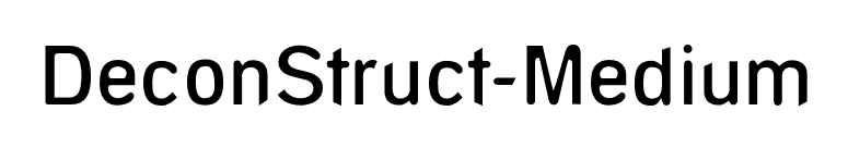 DeconStruct-Medium font preview
