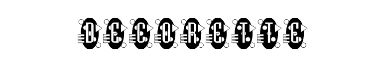 Decorette font preview