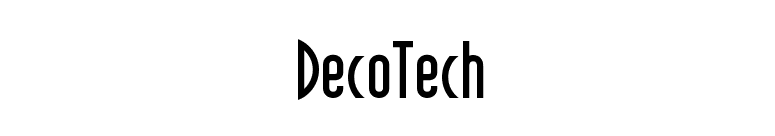 DecoTech font preview