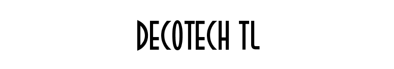 DecoTech TL font preview
