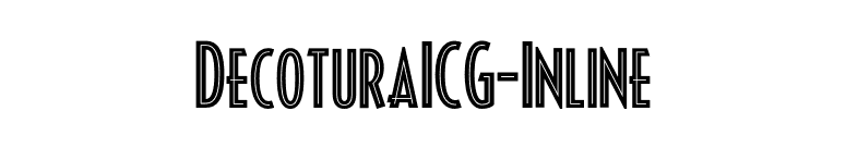 DecoturaICG-Inline font preview