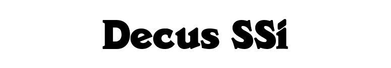 Decus SSi font preview