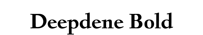 Deepdene Bold font preview