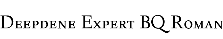 Deepdene Expert BQ Roman font preview