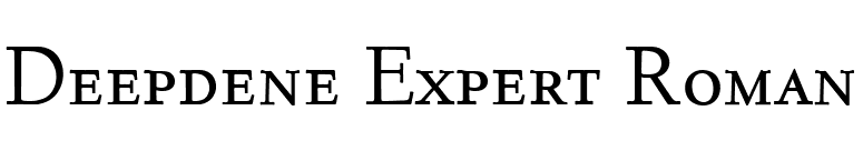 Deepdene Expert Roman font preview