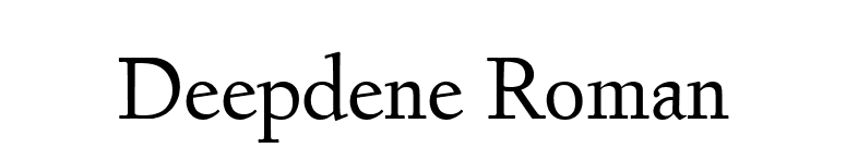Deepdene Roman font preview