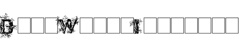 DeepWoodsInitials font preview