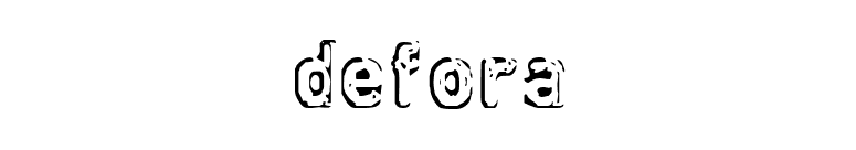 defora font preview