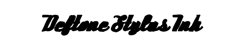 Deftone Stylus Ink font preview
