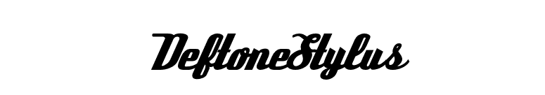 DeftoneStylus font preview