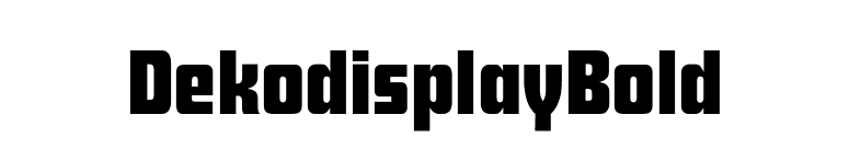 DekodisplayBold font preview