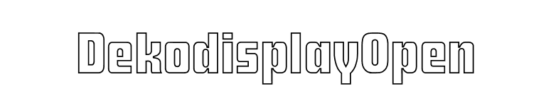 DekodisplayOpen font preview