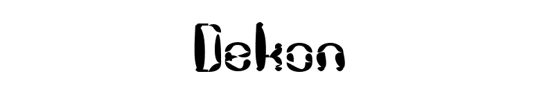 Dekon font preview