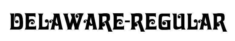 Delaware-Regular font preview