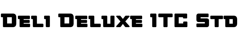 Deli Deluxe ITC Std font preview