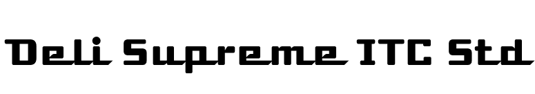 Deli Supreme ITC Std font preview