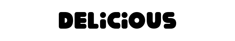 Delicious font preview