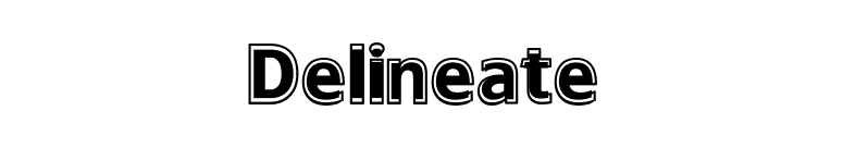 Delineate font preview