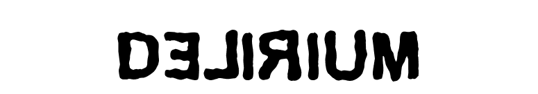 Delirium font preview