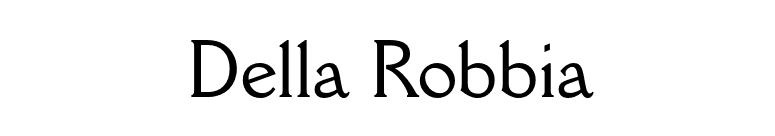 Della Robbia font preview