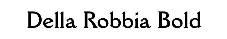 Della Robbia Bold font preview