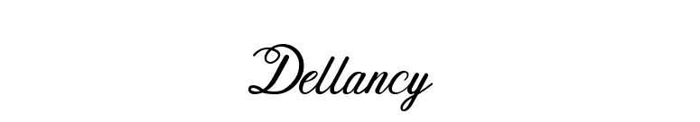 Dellancy font preview