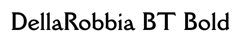 DellaRobbia BT Bold font preview