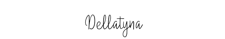 Dellatyna font preview