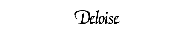 Deloise font preview